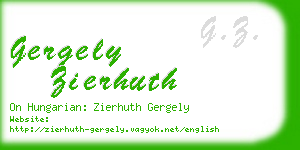 gergely zierhuth business card